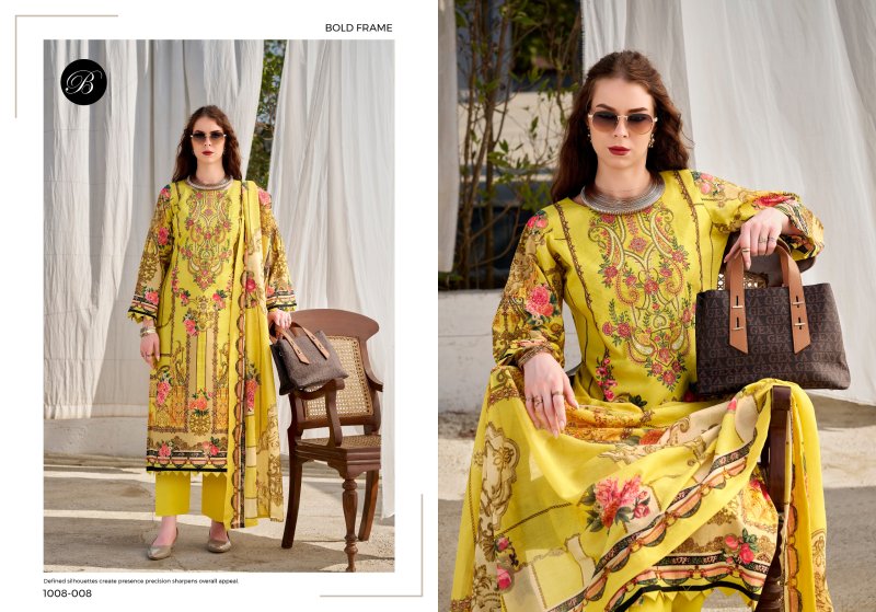 Naira Vol 157 By Belliza Cotton Printed Embroidery Dress Materials 